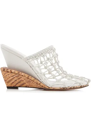 Jacquemus Doubles Netted Wedge Sandals, , IT 36