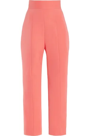 Carolina Herrera High-Waist Stretch-Wool Skinny Pants, , US 2