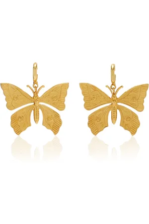 Jennifer Behr Palmiera -Plated Hoop Earrings, , OS, , Gifts For Her