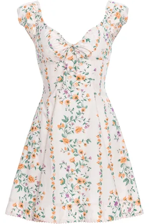 Agua by Agua Bendita Mati Printed Cotton Poplin Mini Dress, , XL
