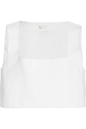 POSSE Exclusive Alice Linen Crop Top, , L
