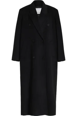 The Frankie Shop Gaia Double-Breasted Wool-Blend Coat, , M