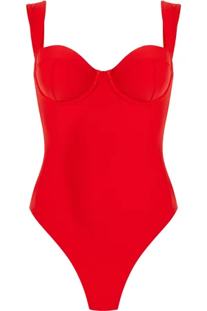 Simkhai Kyle Bustier Swimsuit, , XS
