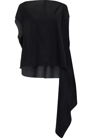 Proenza Schouler Ondine Draped Stretch-Silk Top , , US 0