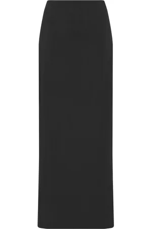 St Agni Minimal Cotton-Nylon Column Maxi Skirt, , L