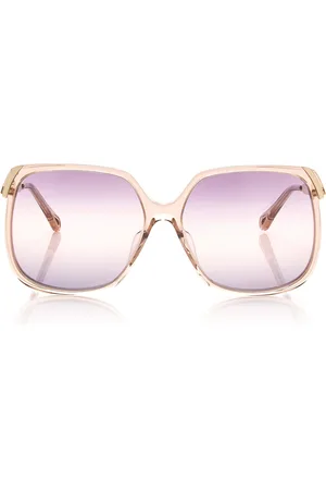 Chloé Aly Square-Frame Acetate Sunglasses, , OS