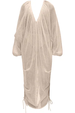 Andrea Iyamah Meta Netted Cotton Cover-Up, , S/M