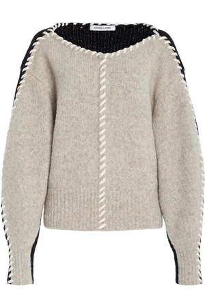 AISLING CAMPS Whip-Stitched Wool-Blend Knit Sweater, , S