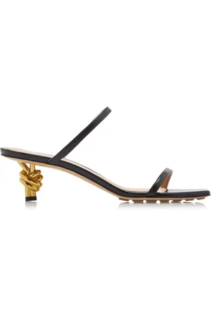 Bottega Veneta Knot Leather Sandals, , IT 36.5