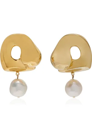 Agmes Sandra Vermeil Pearl Earrings, , OS, , Gifts For Her