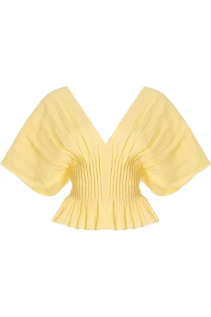 SEA Zora Pleated Voile Top, , US 10