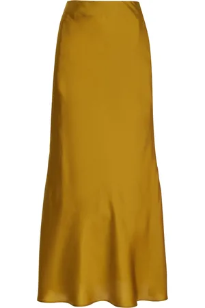 FRANCOISE Exclusive Constance Silk Satin Maxi Skirt, , FR 34