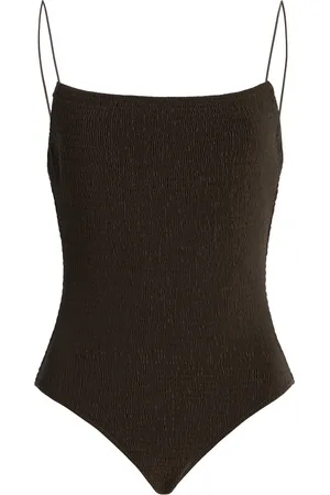 Totême Smocked One-Piece Swimsuit, , M