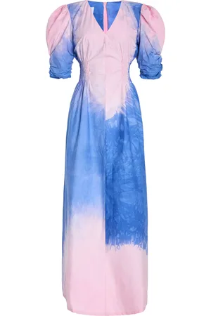 Busayo Omotoke Printed Crepe Maxi Dress, , XS