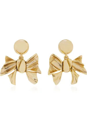 Oscar de la Renta Bow Drop Clip-On Earrings, , OS, , Gifts For Her