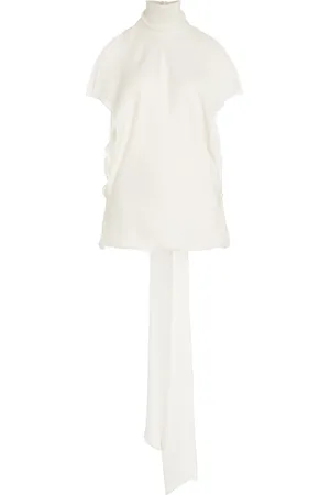 BRANDON MAXWELL The Ilana Layered Silk Top, , US 6