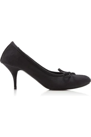 Balenciaga Leopald Satin Ballet Pumps, , IT 37