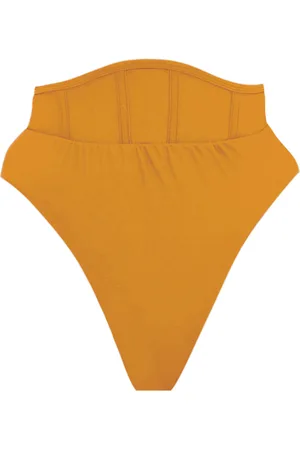 Andrea Iyamah Gura Corset-Paneled Bikini Bottom, , XS
