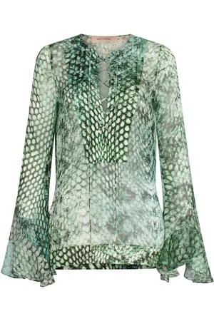 Silvia Tcherassi Thea Printed Silk Blouse, , M