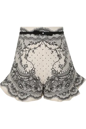 ZIMMERMANN Crush Belted Linen Shorts, , 0P