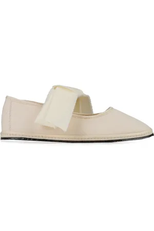 VIBI VENEZIA Convertible Bow-Trimmed Canvas Mary Jane Flats, , IT 36