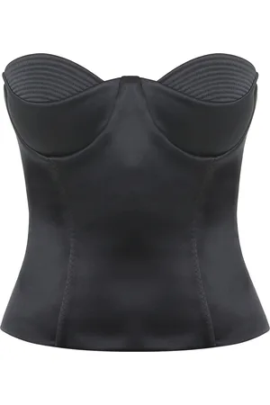 Anna October Raya Satin Corset Top, , XS