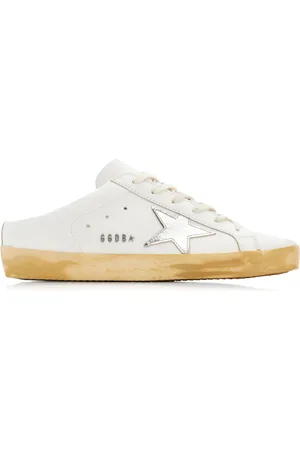Golden Goose Super-Star Sabot Leather Slip-On Sneakers, , IT 40