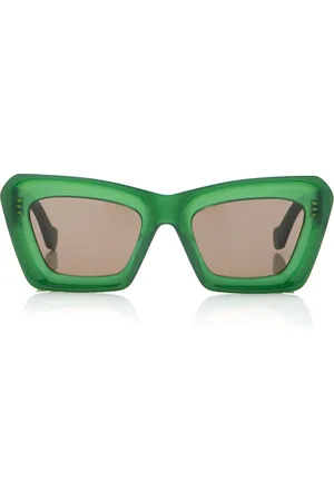 Loewe Anagram Oversized Square-Frame Acetate Sunglasses, , OS