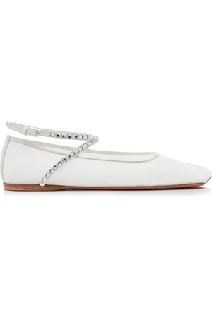 Amina Muaddi Ane Crystal Mesh Flats, , IT 36