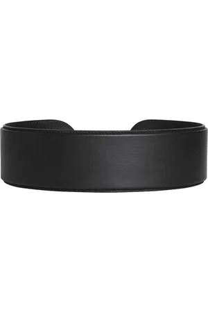 Alaïa Flex Straight Leather Belt, , 60