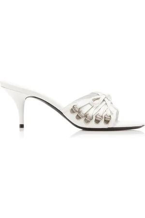 Balenciaga Cagole Leather Corset Sandals, , IT 36.5