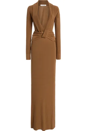 AYA MUSE Aure Knit Silk-Blend Maxi Dress, , M