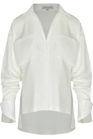 Andres Otalora Pura Vanidad Pocket-Detailed Cotton Poplin Shirt, , US 0