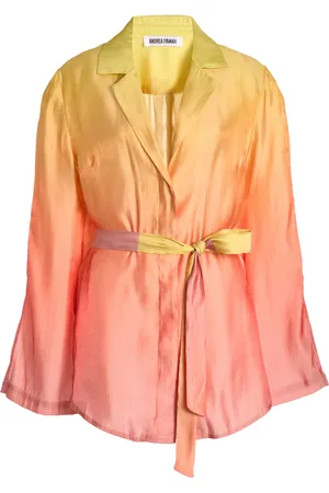 Andrea Iyamah Bata Satin Shirt, , XS