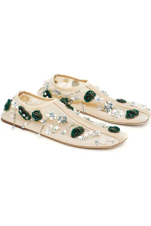 CHRISTOPHER ESBER Embla Beaded-Mesh Flats, , IT 36