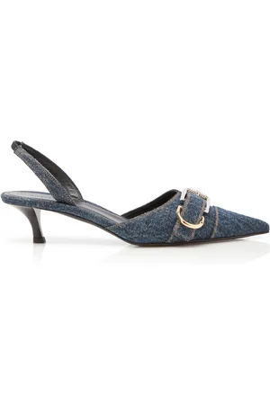 Givenchy Voyou Denim Slingback Pumps, , IT 36