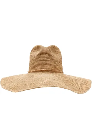 Lack of Color Drift Wide-Brimmed Raffia Fedora, , S