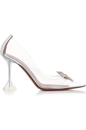Amina Muaddi Rosie Crystal-Embellished PVC Pumps, , IT 35