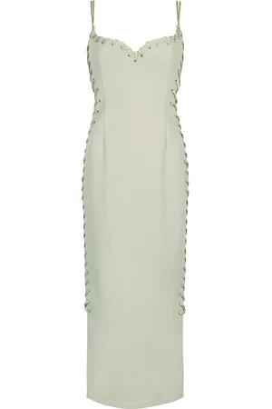 Paris Georgia Eyelet Stitched Detail Dress, , XL
