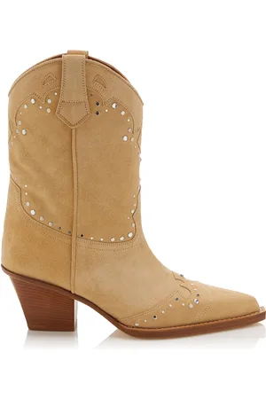 PARIS TEXAS Janice Studded Suede Western Boots, , IT 36