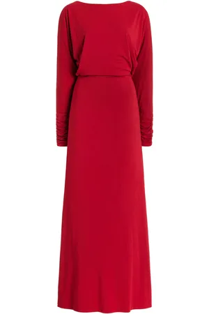 POSSE Sienna Draped Jersey Maxi Dress, , XS