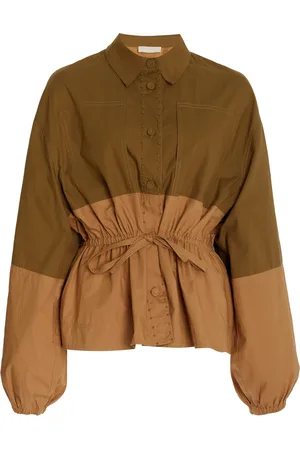 ULLA JOHNSON Arlo Cinched Cotton Utility Jacket, , P