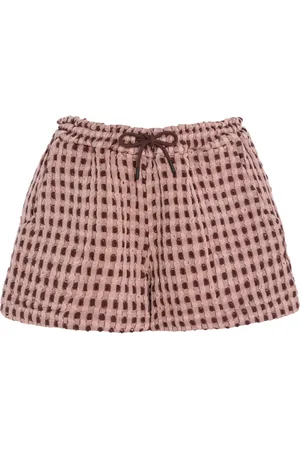 Oas Exclusive Ferratelle Drizzle Cotton Waffle Shorts, , S