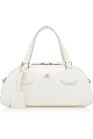 Courrèges Friday Leather Bowling Baguette Bag, , OS