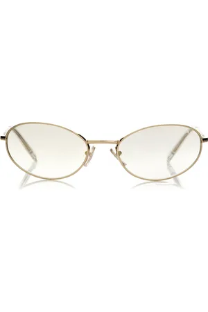 Prada Round-Frame Metal Sunglasses, , OS
