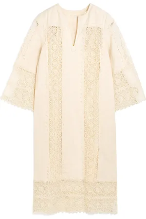 By Malene Birger Delane Embroidered Cotton Midi Dress, , EU 32