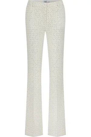 Ila Milen Embellished Low-Rise Denim Pants, , EU 34