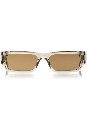 Saint Laurent Rectangular-Frame Acetate Sunglasses, , OS