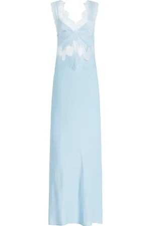 Third Form Exclusive Visions Lace-Trimmed Satin Maxi Dress, , US 8