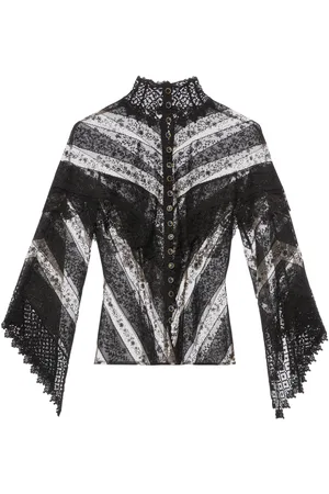 LENA HOSCHEK Cathedral High Neck Lace Top, , XS